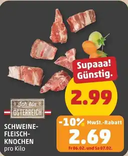 PENNY Schweine fleisch knochen Angebot