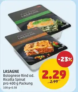 PENNY Lasagne Angebot