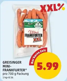PENNY Greisinger mini frankfurter Angebot