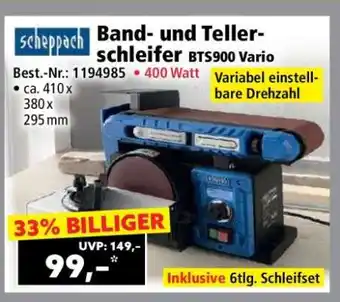 Norma Band- und Tellerschleifer BTS900 Vario Angebot