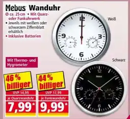 Norma Mebus Wanduhr Angebot