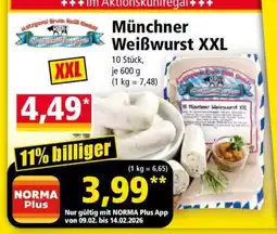 Norma Münchner Weißwurst XXL Angebot
