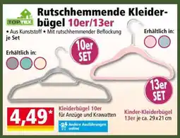 Norma Rutschhemmende Kleiderbügel 10er/13er Angebot