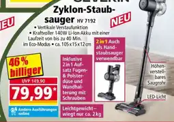 Norma SEVERIN Zyklon-Staubsauger HV 7192 Angebot