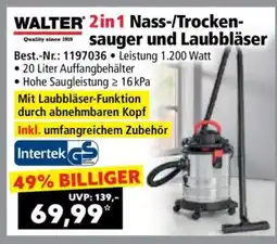 Norma WALTER 2in1 Nass-/Trockensauger und Laubbläser Angebot