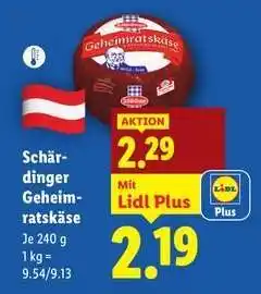 Lidl Schärdinger Geheime-ratskäse Angebot