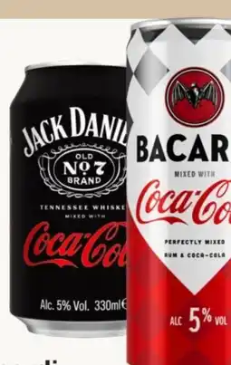 MPreis Bacardi Rum-Coca Cola Angebot