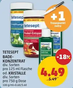 PENNY Tetesept bade- konzentrat, kristalle Angebot