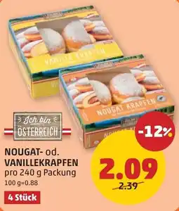 PENNY Nougat- vanillekrapfen Angebot