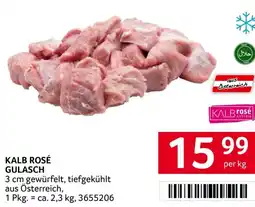 Transgourmet Kalb rosé gulasch Angebot