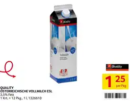 Transgourmet Quality österreichische vollmilch esl Angebot