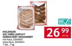 Transgourmet Holzinger asc forellenfilet geräuchert vakuumiert Angebot