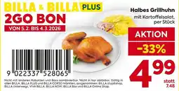 Billa Halbes Grillhuhn Angebot