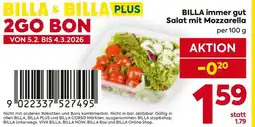 Billa BILLA immer gut Salat mit Mozzarella Angebot