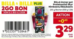 Billa BILLA immer gut Proteinmüsli Skyr Himbeere/Blaubeere Angebot