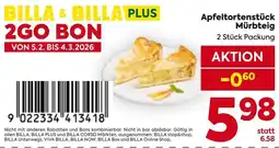 Billa Apfeltortenstück Mürbteig Angebot