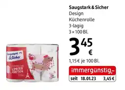dm Saugstark & Sicher Design Küchenrolle Angebot