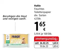 dm Hakle Feuchtes Toilettenpapier Angebot
