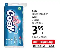 dm Cosy Toilettenpapier Weiß Angebot