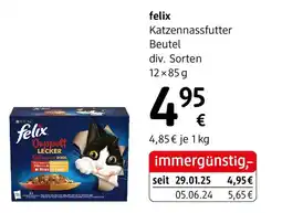 dm Felix katzennassfutter beutel Angebot