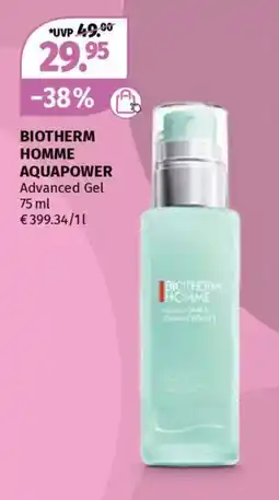 Müller Biotherm homme aquapower advanced gel Angebot