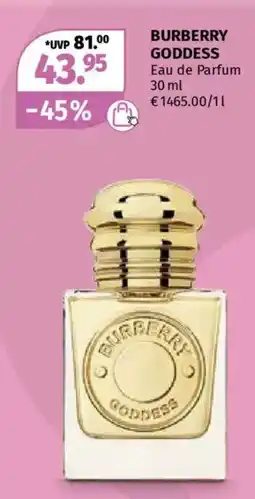 Müller Burberry goddess Angebot