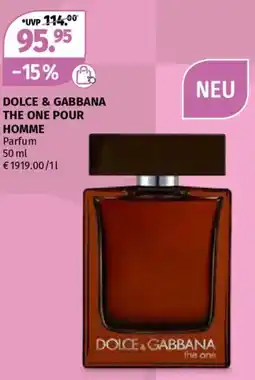 Müller Dolce & gabbana the one pour homme Angebot