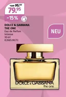 Müller Dolce & gabbana the one Angebot