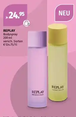 Müller Replay bodyspray Angebot