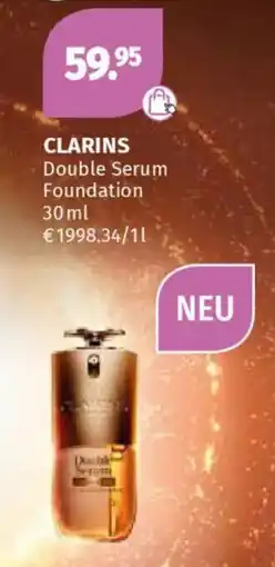 Müller Clarins double serum foundation Angebot