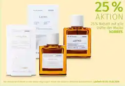 Müller 25% rabatt auf alle düfte der marke korres. Angebot