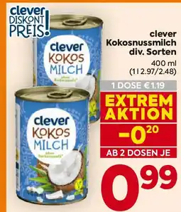 Billa clever Kokosnussmilch Angebot