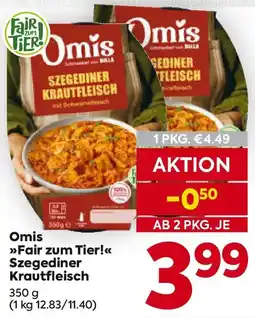 Billa Omis Fair zum Tier Szegediner Krautfleisch Angebot