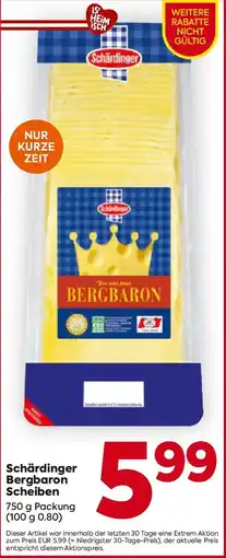 Billa Schärdinger bergbaron scheiben Angebot