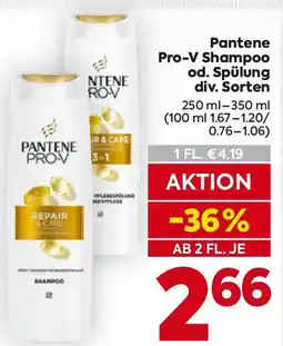 Billa Pantene pro-v shampoo repair & care Angebot