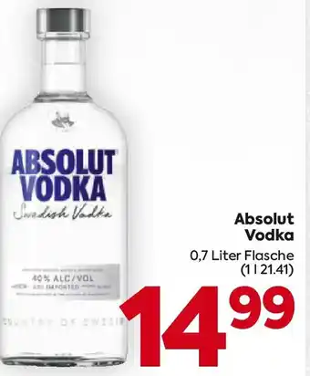 Billa Absolut Vodka Angebot