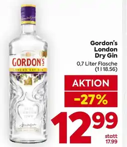 Billa Gordon´s London Dry Gin Angebot