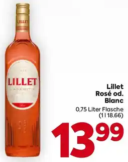 Billa Lillet Rosé od. Blanc Angebot