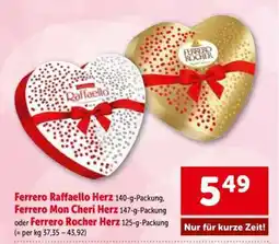 Interspar Ferrero Raffaello Herz Angebot