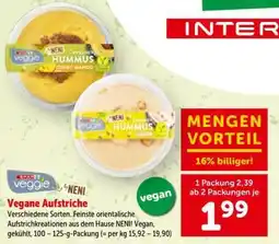 Interspar Vegane Aufstriche Angebot