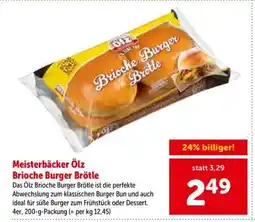 Interspar Meisterbäcker Ölz Brioche Burger Brötle Angebot