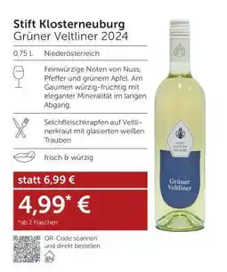 Interspar Stift Klosterneuburg Grüner Veltliner 2024 Angebot
