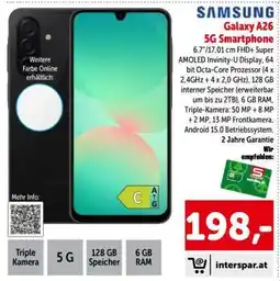 Interspar Samsung Galaxy A26 5G Smartphone Angebot