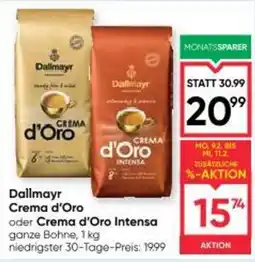 Maximarkt Dallmayr crema d'oro oder crema d'oro intensa Angebot