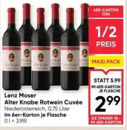 Maximarkt Lenz moser alter knabe rotwein cuvée Angebot