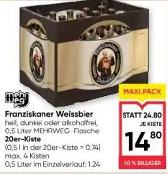 Maximarkt Franziskaner weissbier Angebot