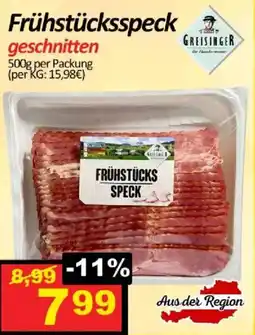 Wurstico Frühstücksspeck Angebot