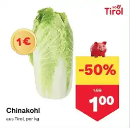MPreis Chinakohl Angebot