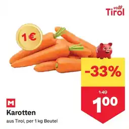MPreis Karotten Angebot