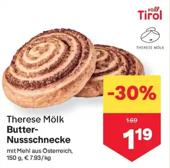 MPreis Butter- Nussschnecke Angebot